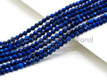 High Quality Natural Lapis Round Faceted beads, 2mm/3mm/4mm/5mm Round Lapis Gemstone Beads, 15.5inch strand, SKU#U75