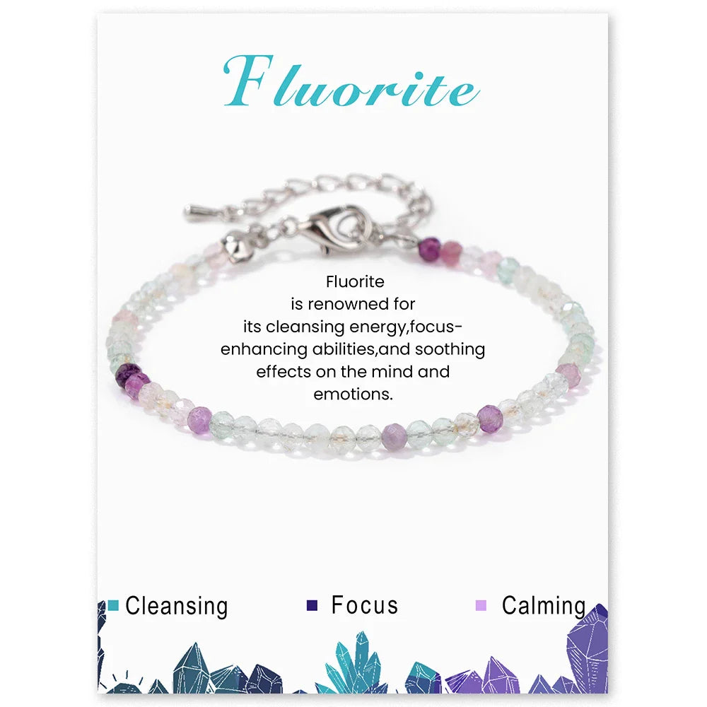 Faceted Gemstone Bead Bracelets